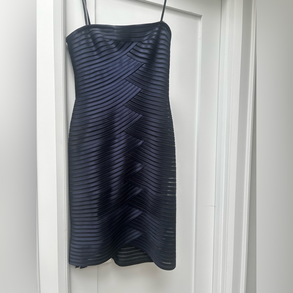 BCBG MaxAzria Elegant Navy Blue Dress